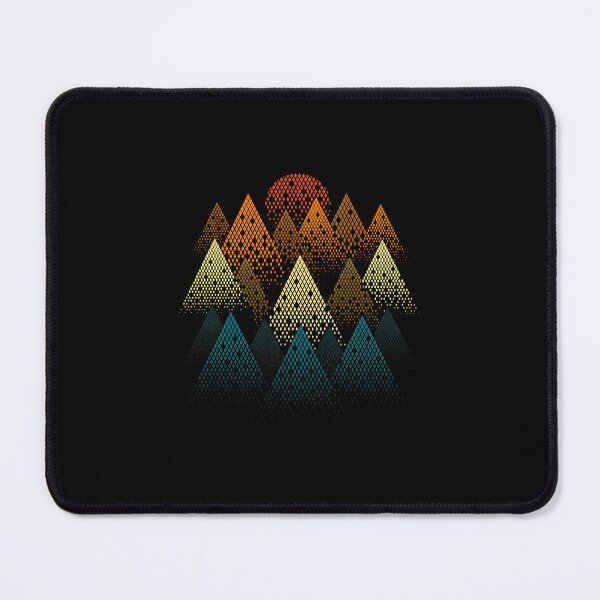Item preview, Geometric Mountain Range Halftone Circle Design designed and sold by sotospor.