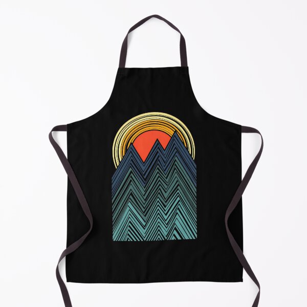 Item preview, Geometric Mountain Retro Sun Design designed and sold by lamercarv.