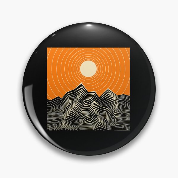 Item preview, Geometric Mountain Sun Line Art designed and sold by fetzrolfs.