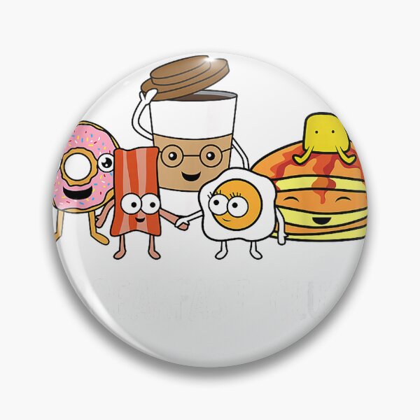 Item preview, Breakfast Club Cute Kawaii Bfast Club Parody Funny Food Pun T-Shirt designed and sold by i-m-p-e-x.