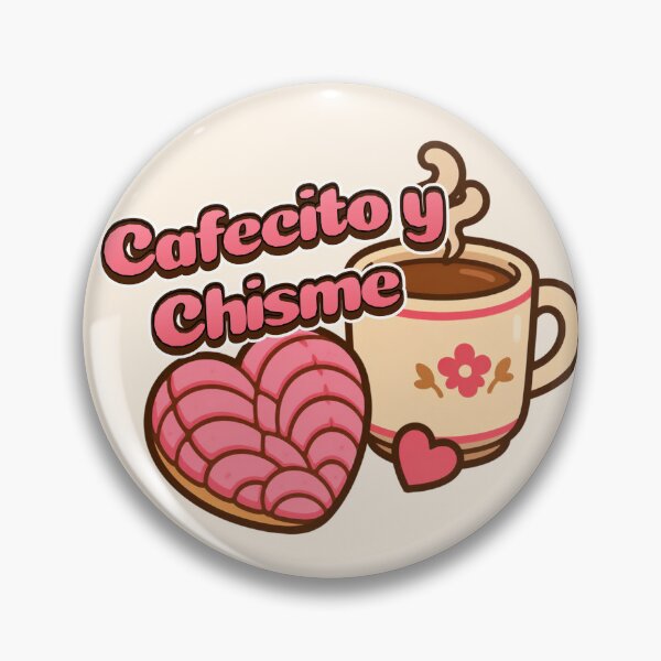 Item preview, Cafecito y Chisme Heart Concha designed and sold by PixelBrujeria.
