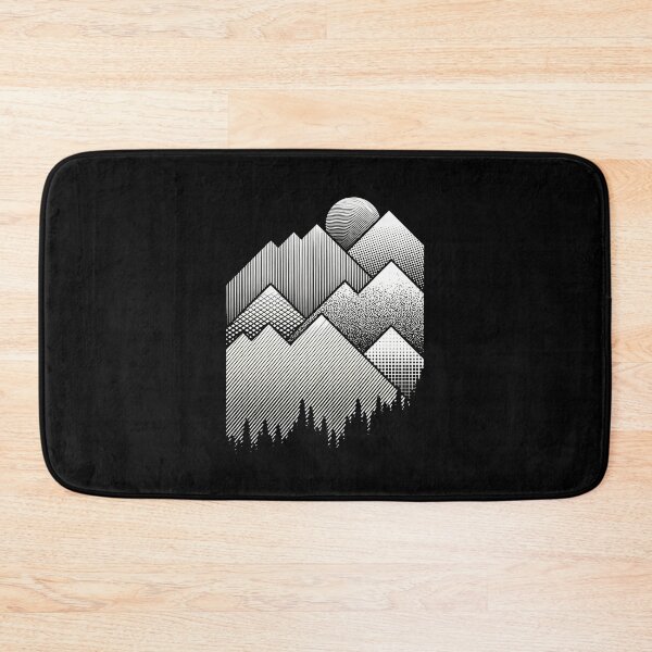 Item preview, Geometric Mountain Sun Forest Abstract Art designed and sold by lasopent.
