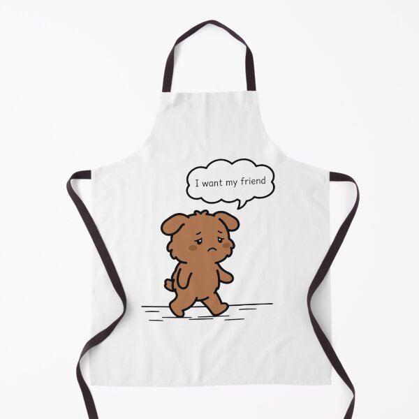 Item preview, Sad Brown Puppy Walking Alone Missing Friend designed and sold by ThePrintArt.