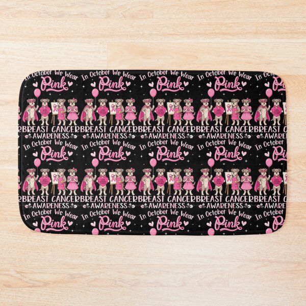 Item preview, In October We Wear Pink Schnauzer Dog Breast Cancer Warrior designed and sold by RealestInternet.