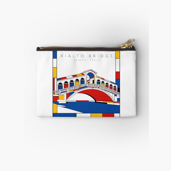 Item preview, Rialto Bridge Venice Mondrian Style 3D Poster designed and sold by CMYKStudio.