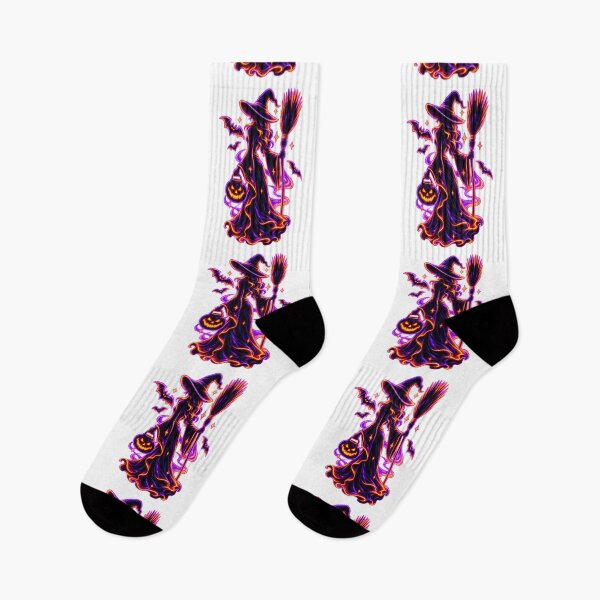 Item preview, Spooky Neon Witch Halloween designed and sold by QuiteOrbit.