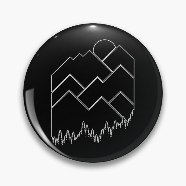 Item preview, Geometric Mountain Sunrise Forest Line Art designed and sold by sotospor.
