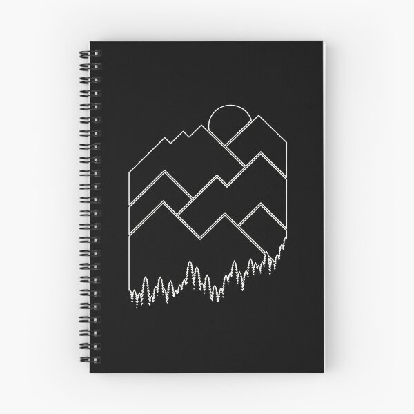 Item preview, Geometric Mountain Sunrise Forest Line Art designed and sold by sotospor.