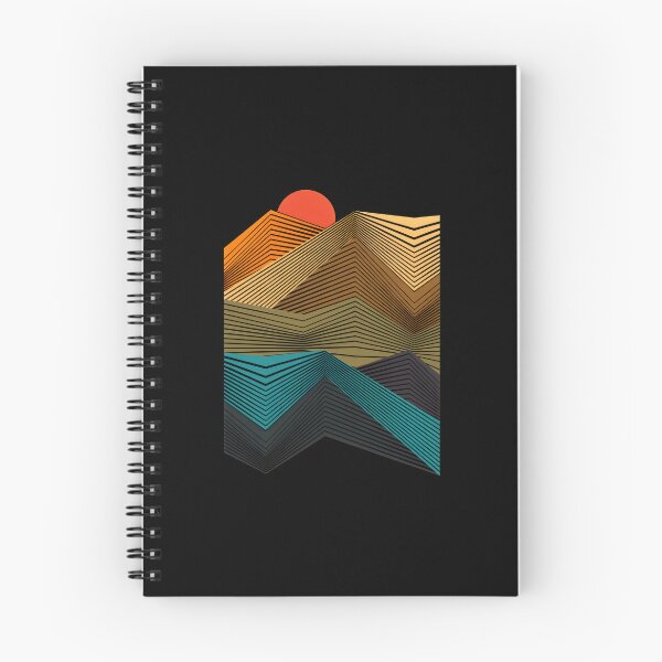 Item preview, Retro Mountain Sunset Geometric Art designed and sold by lamercarv.