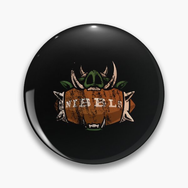 Item preview, distressed nibbles logo designed and sold by PamelaTemples.