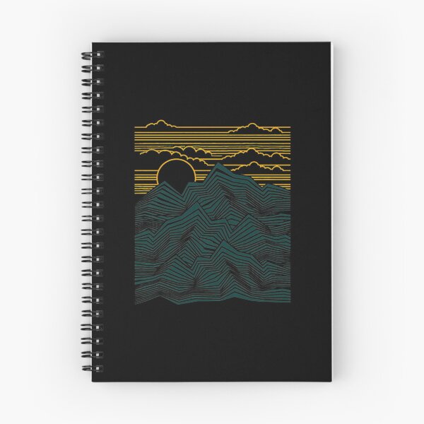 Item preview, Geometric Mountain Sunset Contour Art designed and sold by andrasmar.