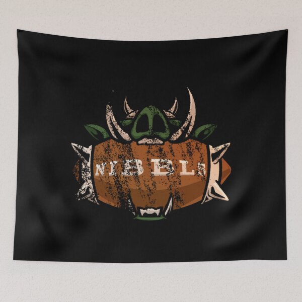 Item preview, distressed nibbles logo designed and sold by PamelaTemples.