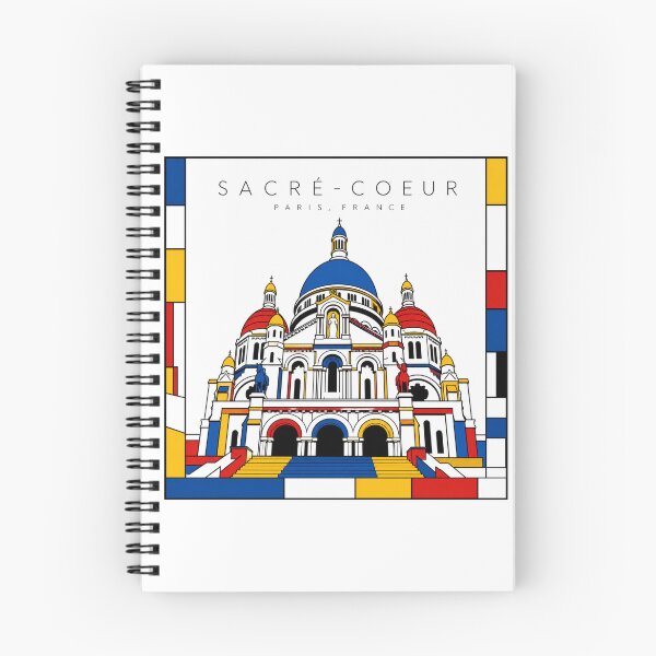 Item preview, Sacre-Coeur Paris Mondrian Style 3D Poster designed and sold by CMYKStudio.