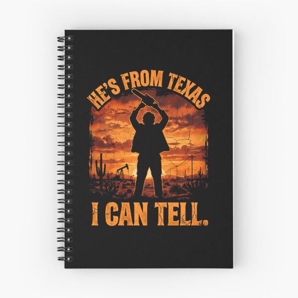 Item preview, Hes From Texas I Can Tell Shirt Halloween Chainsaw Horror designed and sold by RealestInternet.