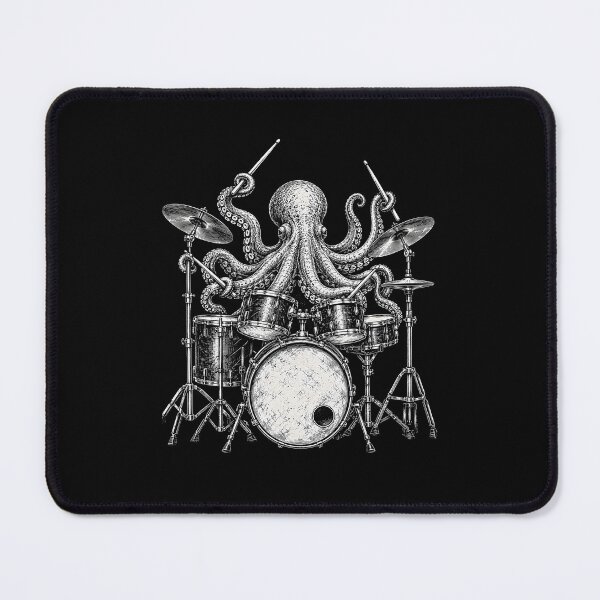 Item preview, Octopus Playing Drums  designed and sold by CelidaBonde.
