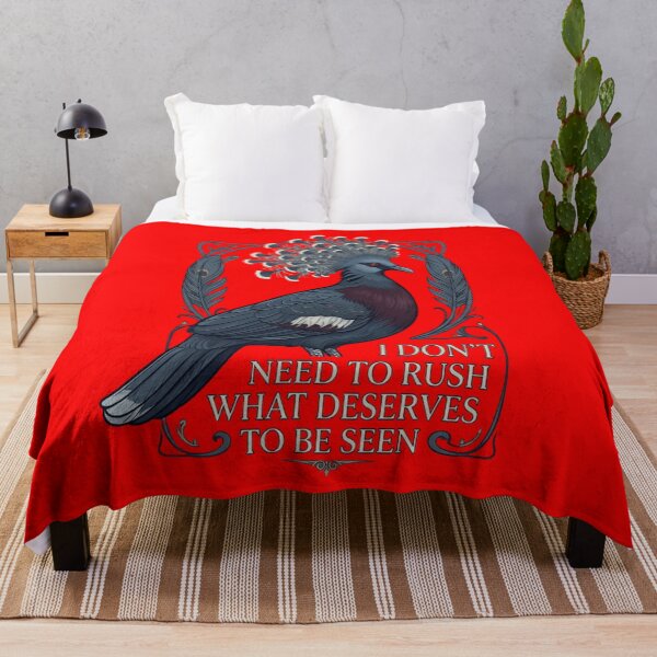 Item preview, Victoria Crowned Pigeon I Don't Need To Rush What Deserves To Be Seen designed and sold by Max Store.