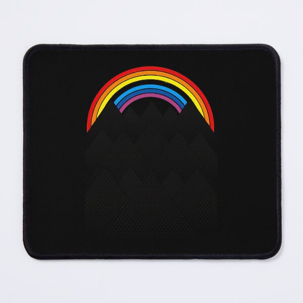 Item preview, Geometric Mountains Rainbow Halftone Art designed and sold by helencacu.