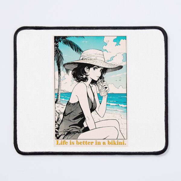 Item preview, A beautiful manga-style girl at the beach: for lovers of sun, sand, and sea. #2 designed and sold by UrbanTRIP.