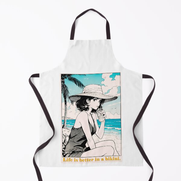 Item preview, A beautiful manga-style girl at the beach: for lovers of sun, sand, and sea. #2 designed and sold by UrbanTRIP.