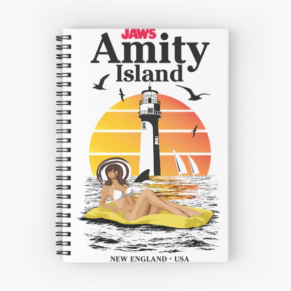 Item preview, Amity Island New England Usa Lighthouse Sunset Beach Vacation designed and sold by NiaHaron.
