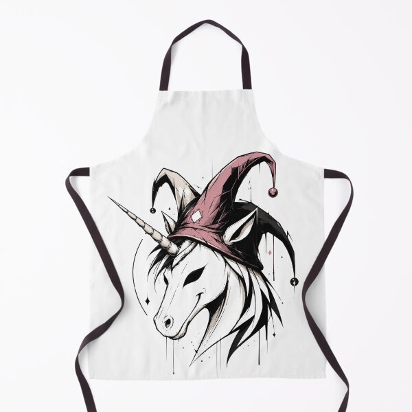 Item preview, Grinning unicorn wearing a jester's cap designed and sold by Jester-Store.
