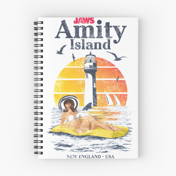 Item preview, Amity Island New England Usa Public Service Message Ocean View designed and sold by NiaHaron.