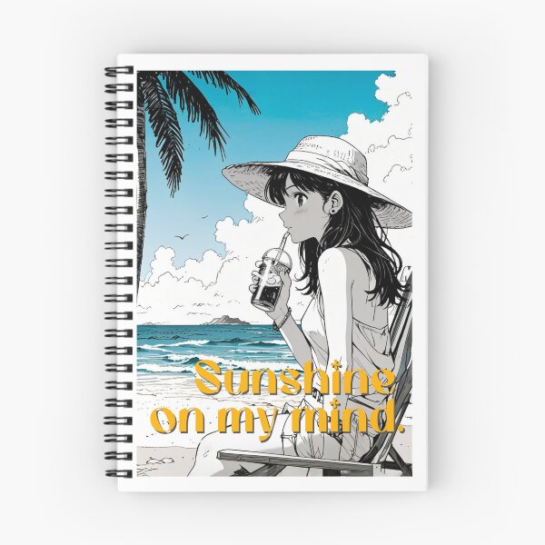 Item preview, A beautiful manga-style girl at the beach: for lovers of sun, sand, and sea. #3 designed and sold by UrbanTRIP.