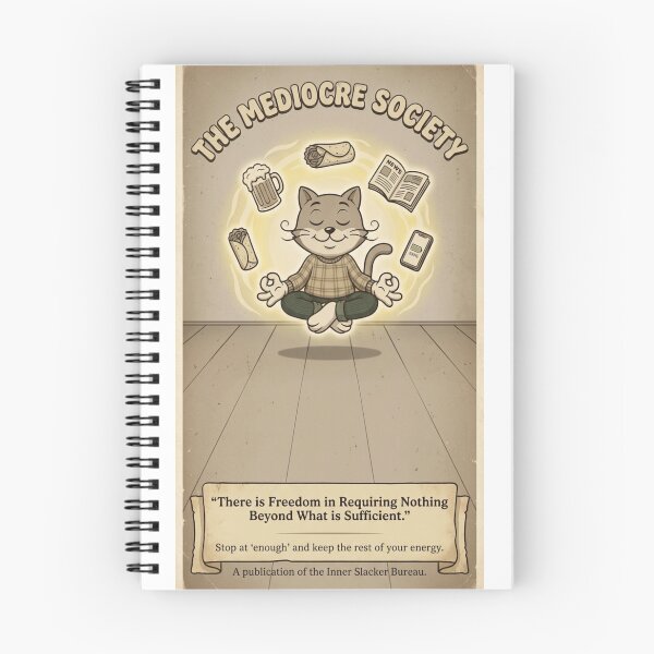 Item preview, The Ascended Slacker designed and sold by The Mediocre Society.