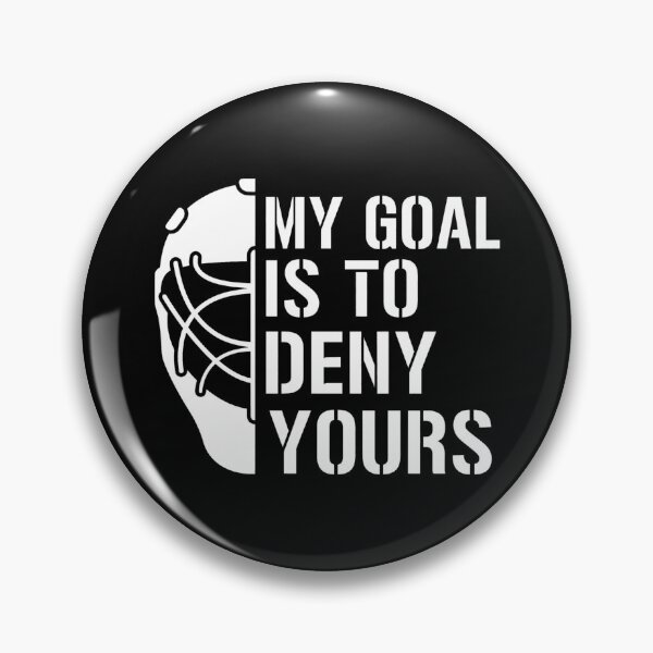 Item preview, Goalie Mask My Goal Is To Deny Yours designed and sold by Domenikolas.