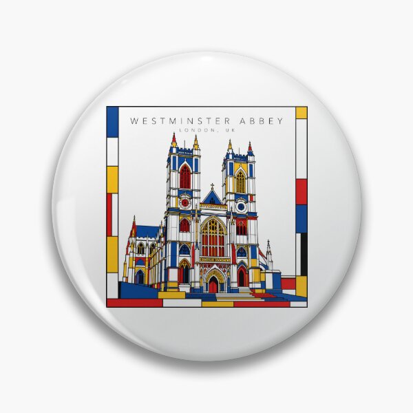 Item preview, Westminster Abbey London Mondrian Style 3D Poster designed and sold by CMYKStudio.