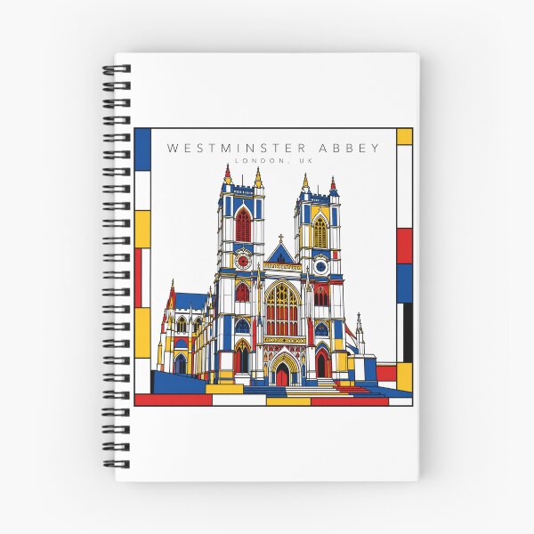 Item preview, Westminster Abbey London Mondrian Style 3D Poster designed and sold by CMYKStudio.