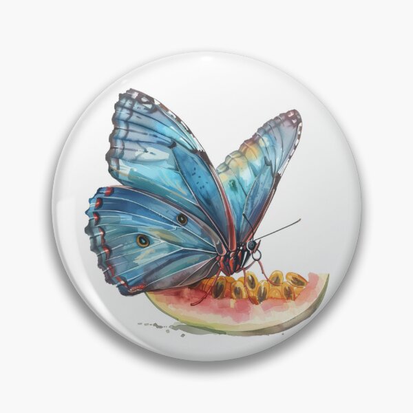 Item preview, Blue Butterfly | Elegant Nature Aesthetic Art designed and sold by Mandayartstudio.
