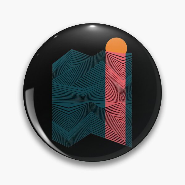 Item preview, Geometric Sunset Abstract Landscape Art designed and sold by lamercarv.