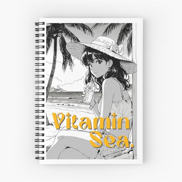 Item preview, A beautiful manga-style girl at the beach: for lovers of sun, sand, and sea. #4 designed and sold by UrbanTRIP.