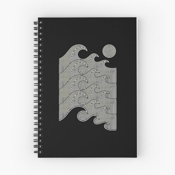 Item preview, Geometric Waves and Sun Line Art designed and sold by lasopent.