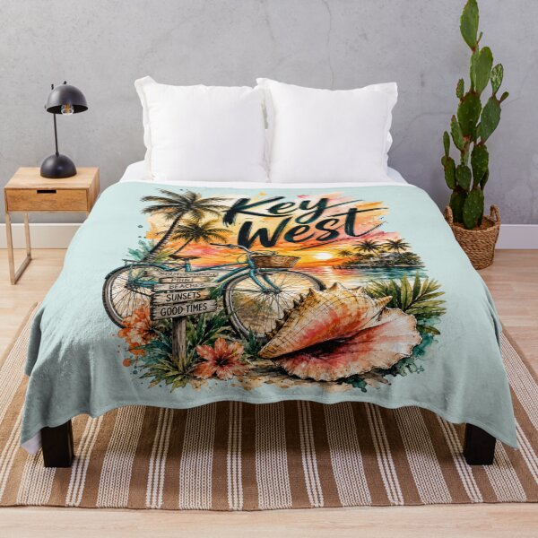 Item preview, Key West Tropical Paradise Vintage Florida Island designed and sold by Rosie's Wildflower Boutique.