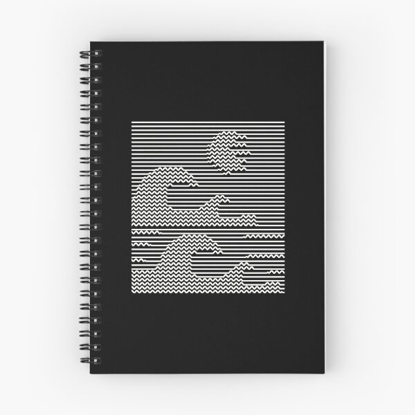 Item preview, Geometric Waves Optical Art Black White designed and sold by helencacu.
