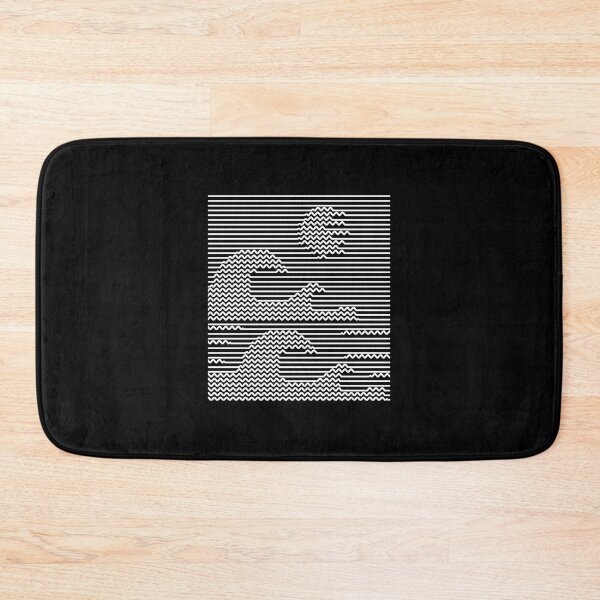 Item preview, Geometric Waves Optical Art Black White designed and sold by helencacu.