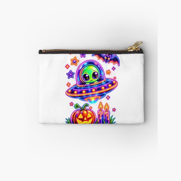 Item preview, Cute Spooky Alien Halloween Neon Space designed and sold by QuiteOrbit.