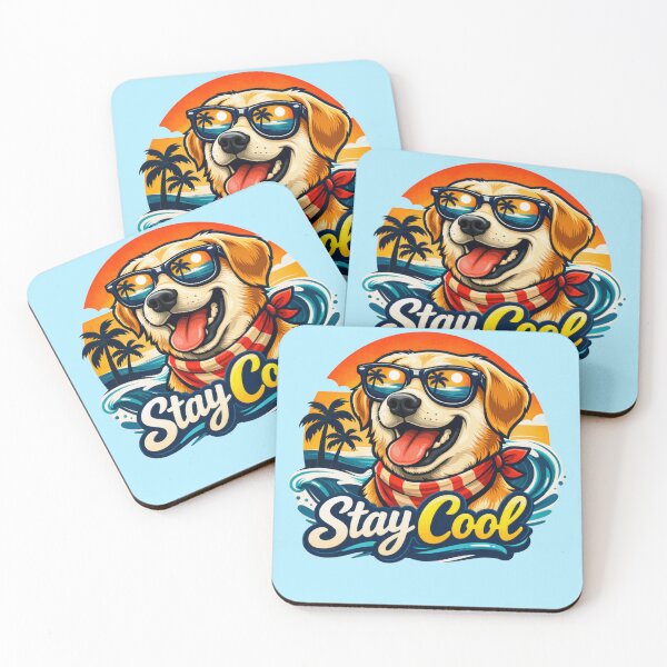 Item preview, Cool Dog at Sunset designed and sold by Dew Drop Designs.