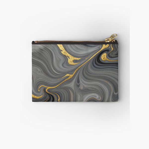 Item preview, Liquid Marble Swirl Acrylic Pour with Metallic Gold Veins designed and sold by jjagani.
