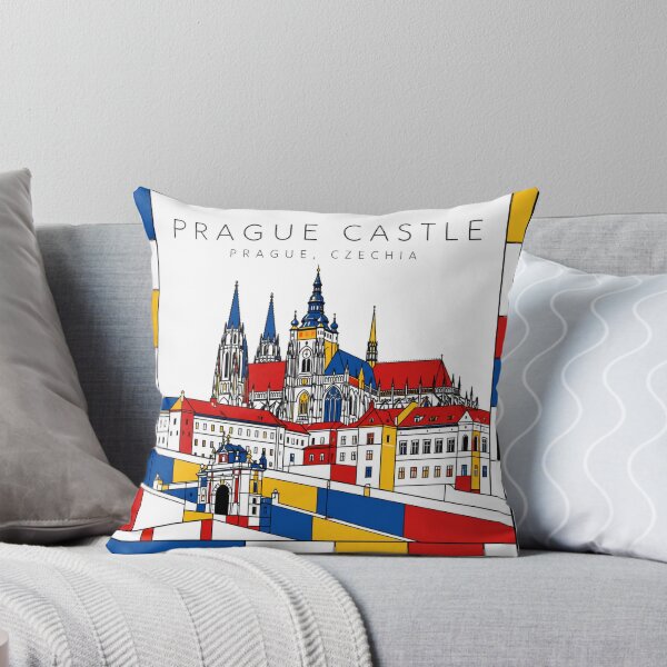 Item preview, Prague Castle Prague Mondrian Style 3D Poster designed and sold by CMYKStudio.