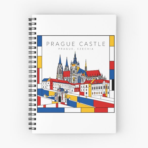 Item preview, Prague Castle Prague Mondrian Style 3D Poster designed and sold by CMYKStudio.