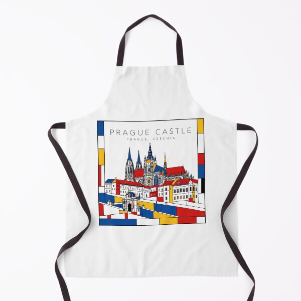 Item preview, Prague Castle Prague Mondrian Style 3D Poster designed and sold by CMYKStudio.