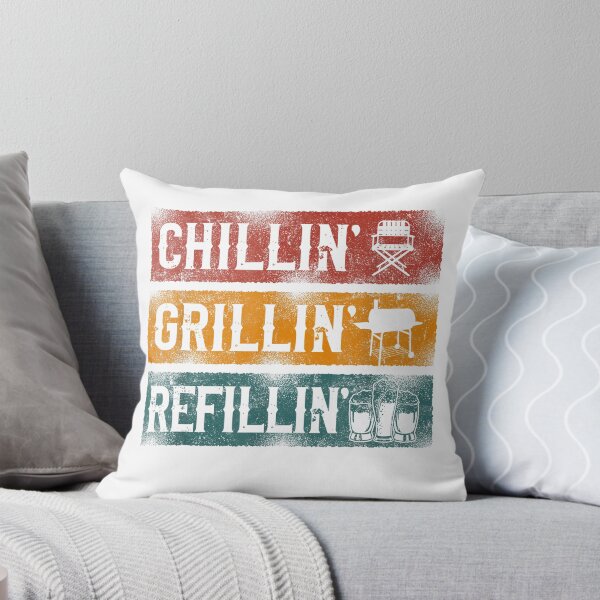 Item preview, BBQ Smoker Chillin' Grillin' Refillin' T-Shirt designed and sold by Winkmark.