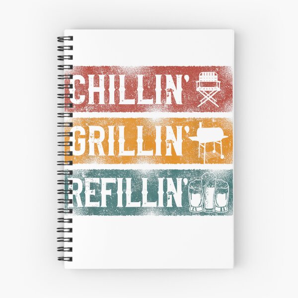 Item preview, BBQ Smoker Chillin' Grillin' Refillin' T-Shirt designed and sold by Winkmark.