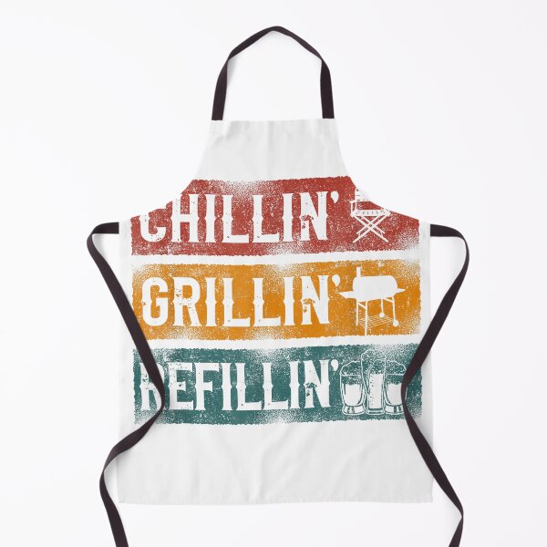 Item preview, BBQ Smoker Chillin' Grillin' Refillin' T-Shirt designed and sold by Winkmark.