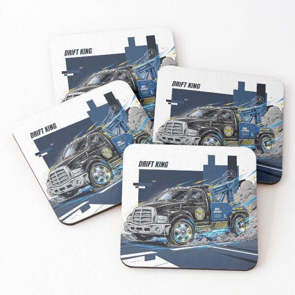Item preview, Drift King Wrecker - Drifting Tow Truck Comic Art designed and sold by redkat-4.
