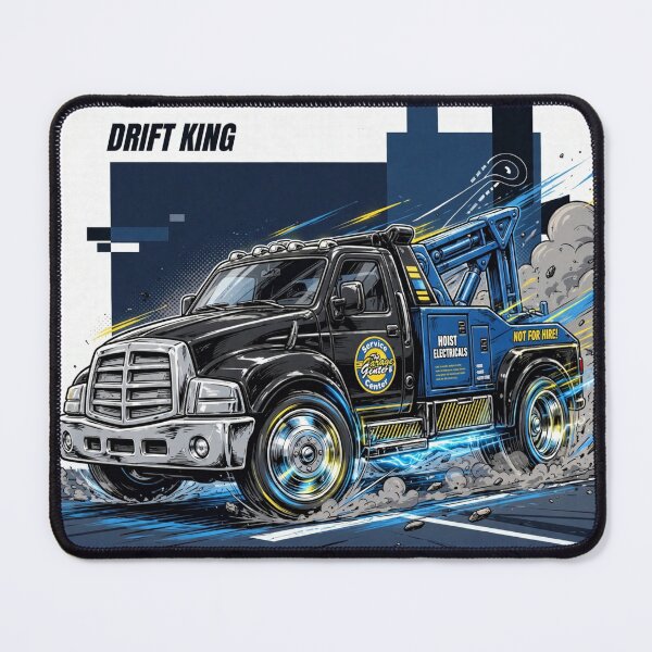 Item preview, Drift King Wrecker - Drifting Tow Truck Comic Art designed and sold by redkat-4.