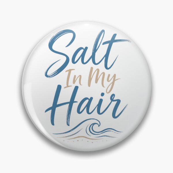 Item preview, Salt In My Hair | Beach Wave Typography designed and sold by limos.